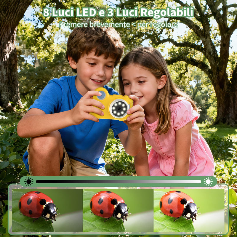 [AUSTRALIA] - 2 in 1 Microscope for Kids & Video Camera, Deepoter 1000X Digital Microscope with 2.0" Screen, Portable Handheld Kids Camera Toys, STEM Educational Science Kit Gifts for 3-12 Age Years Old Boys Girls 
