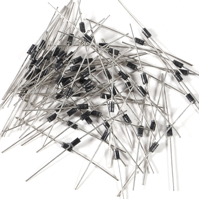 100pcs 1N4007 Rectifier Diode Axial Electronic Silicon Diodes 1A 1000V Electronic Silicon Doorbell Diodes
