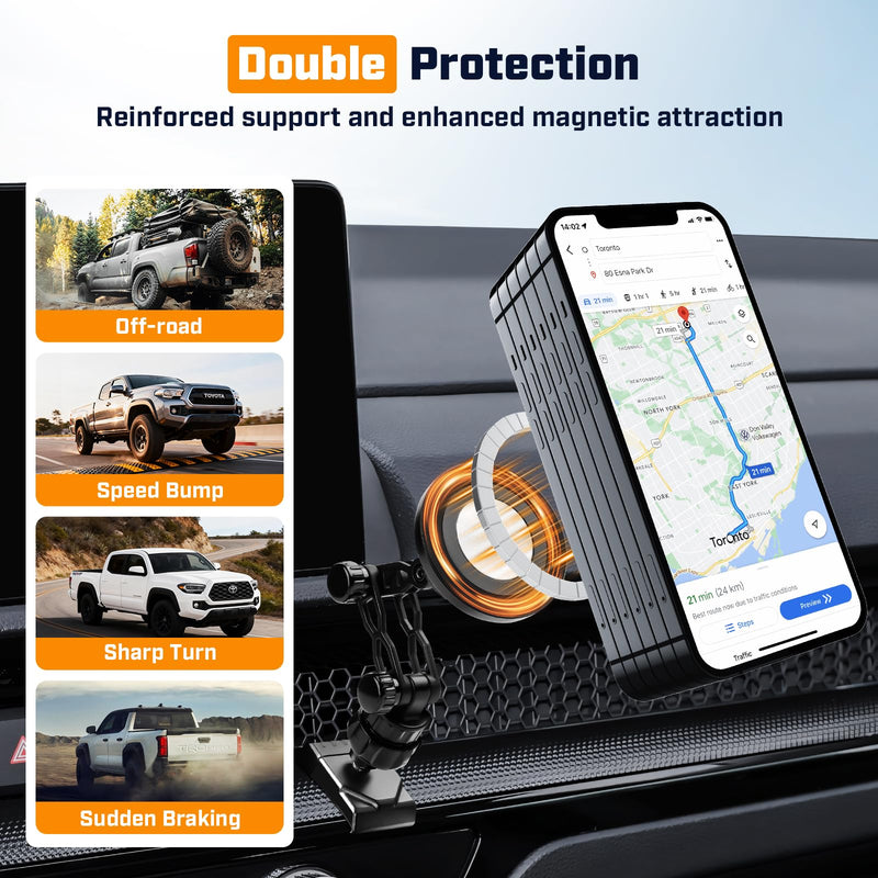 Karltys Magnetic Phone Mount for Honda CR-V 2023-2026 | Custom-Fit Air Vent Car Phone Holder with Zinc Alloy Base, 360° Adjustable Arm, Strong Magnetic Hold, Includes Metal Ring 23-26 CRV