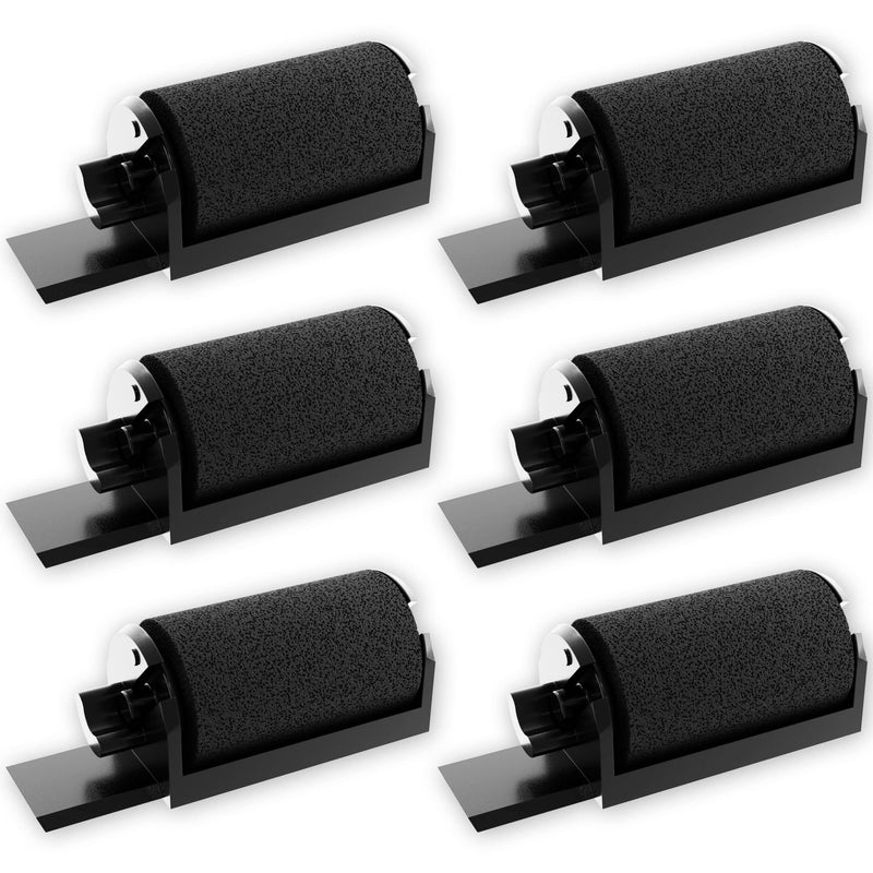 (6 Pack) Inkvo IR40 Compatible Replacement Calculator Ink Roller Black for Canon CP-16, Sharp XE-A107, EA770R, Adler Royal 500DX, Cash Register Ink 6 Pack