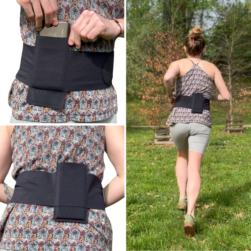 [AUSTRALIA] - URSA Mic Belt: Soft, Slim & Stretchy Microphone Transmitter/Receiver and Mobile Phone Belt for Musicians, Sound Mixers, Live Sound and Fitness Instructors; Breathable, Skin-Safe, Universal Size 
