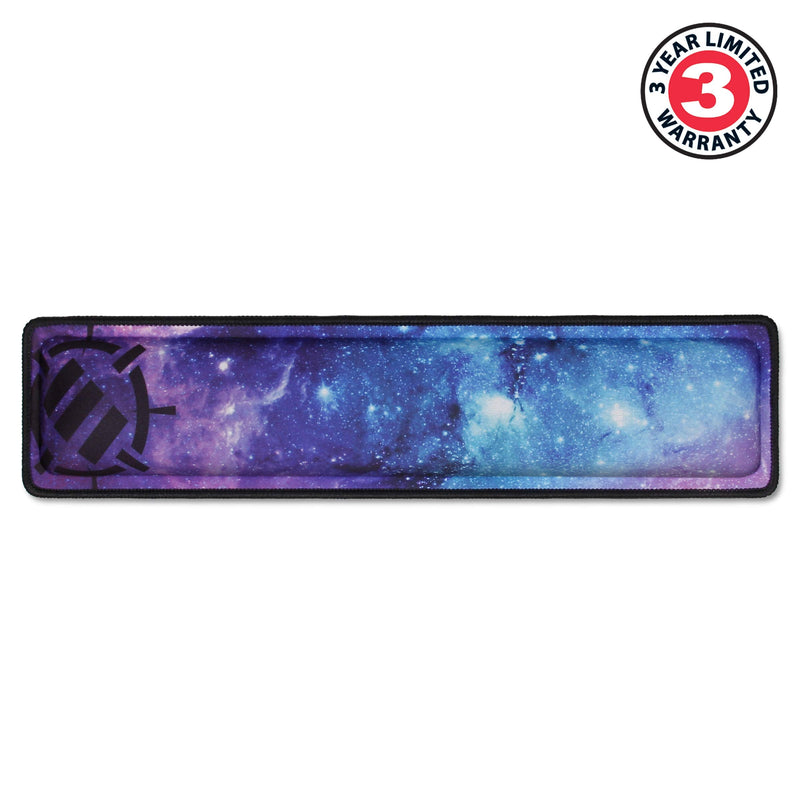 ENHANCE Keyboard Wrist Rest - Keyboard Wrist Support with Memory Foam Wrist Pad and Premium Anti-Fray Stitching - Fits Full Size Keyboards Helps with Wrist Pain for PC, Laptop, Office Typing - Galaxy Full Size (Galaxy)