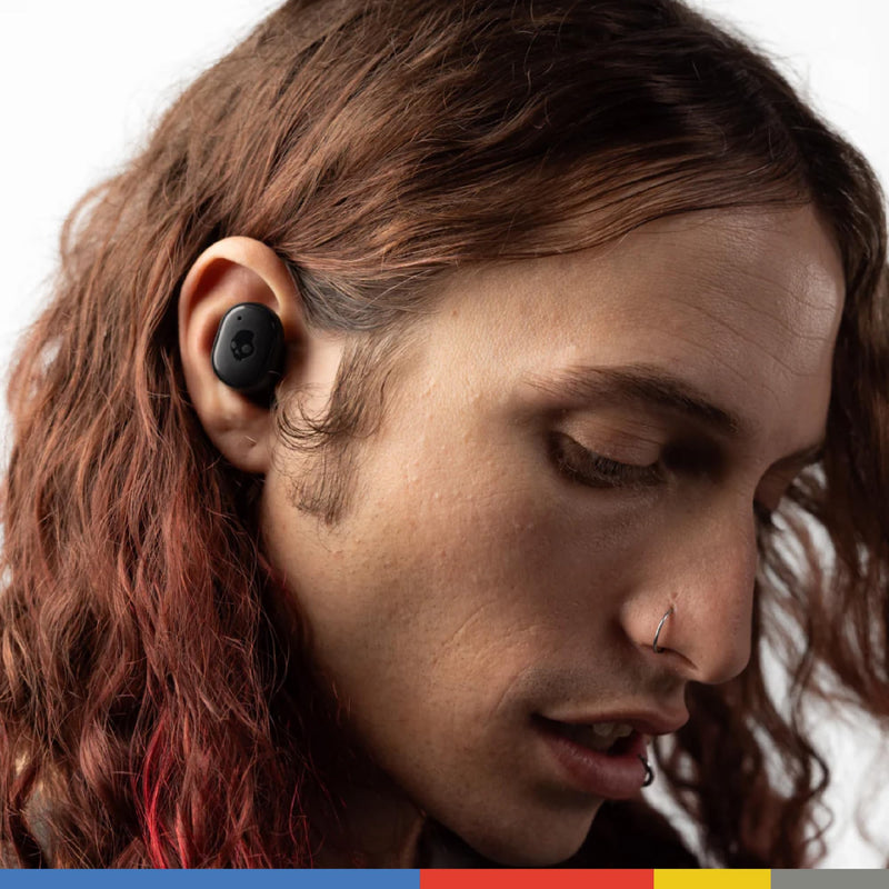 Skullcandy Grind Wireless Earbuds, Bluetooth Headphones, Up to 40 Hours Battery, Noise Isolating Fit, Microphone for iPhone Android, Customizable via Skull-iQ App - Chill Grey