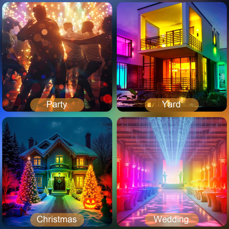 50W 2.4G Remote Control RGB Wall Washer Light, RGB Light bar with Remote Control & APP Control, for Birthday Party, Garden Lighting, Wall Display, Hotel, Building, Commercial Lighting 50W RGB*1