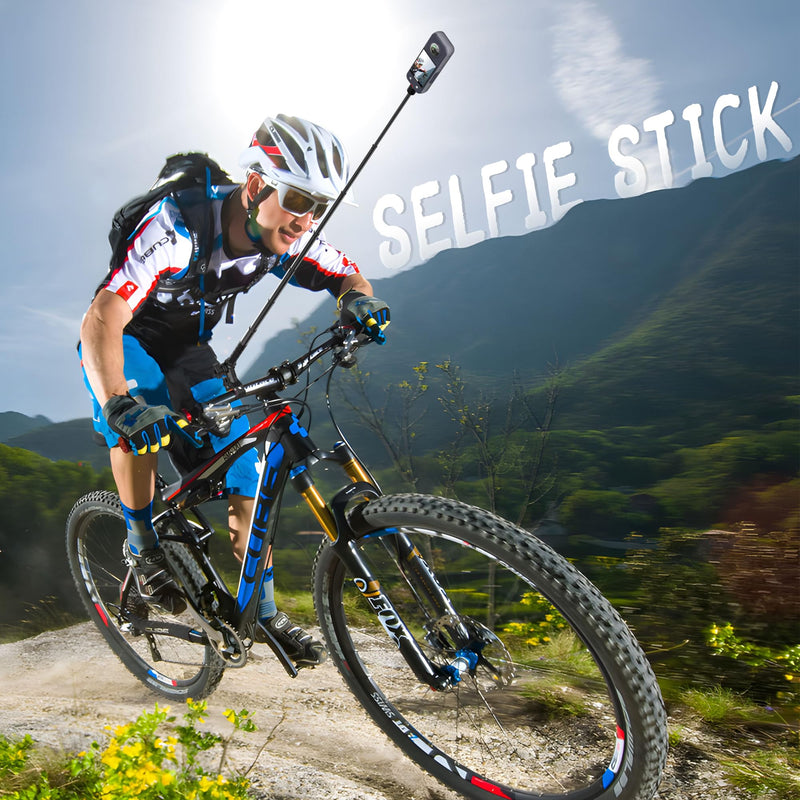 [AUSTRALIA] - Bike Motorcycle Handlebar Holder Action Camera Mount for Gopro 12/11/10/9/8/7/6/5/4 Insta360 X3/X4, Super Clamp Camera Mount Magic Arm Bracket with 1/4" Thread for DSLR/Lights/Monitor Pole Tube Mount Super Clamp Mount 