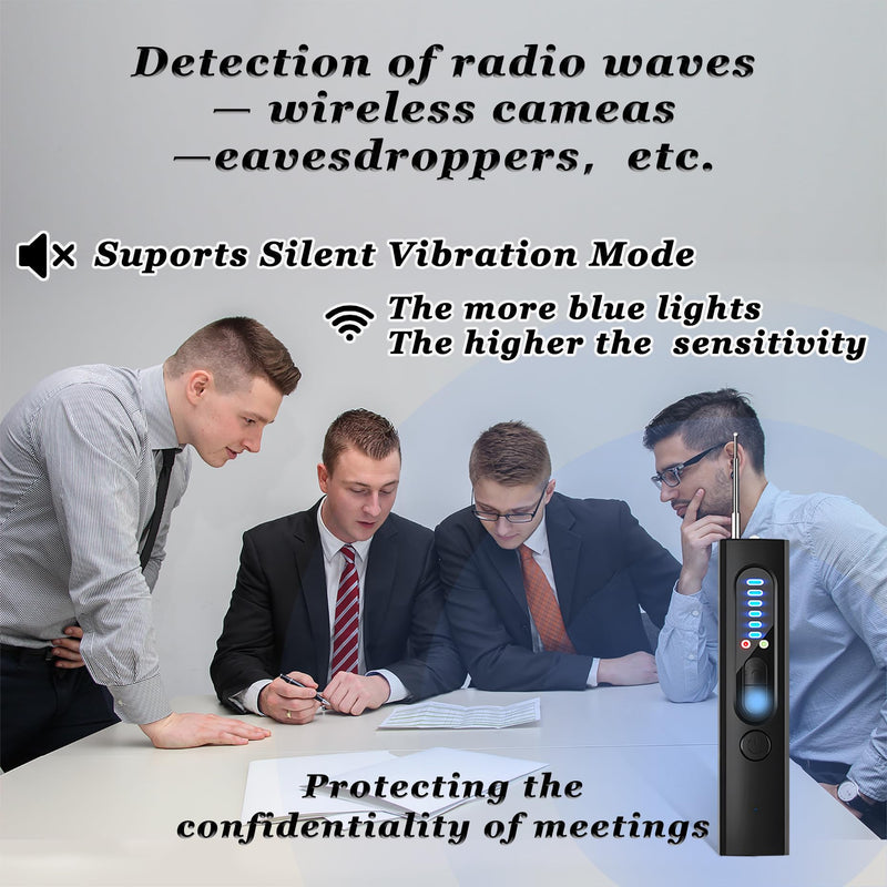 [AUSTRALIA] - Hidden Camera Detector, Anti-Spy Detector, Hidden Device GPS Detector, Camera Detector, Bug Detector, Privacy Protector, RF Wireless Signal Scanner for Hotels Office Home Travel, 5 Levels Sensitivity 