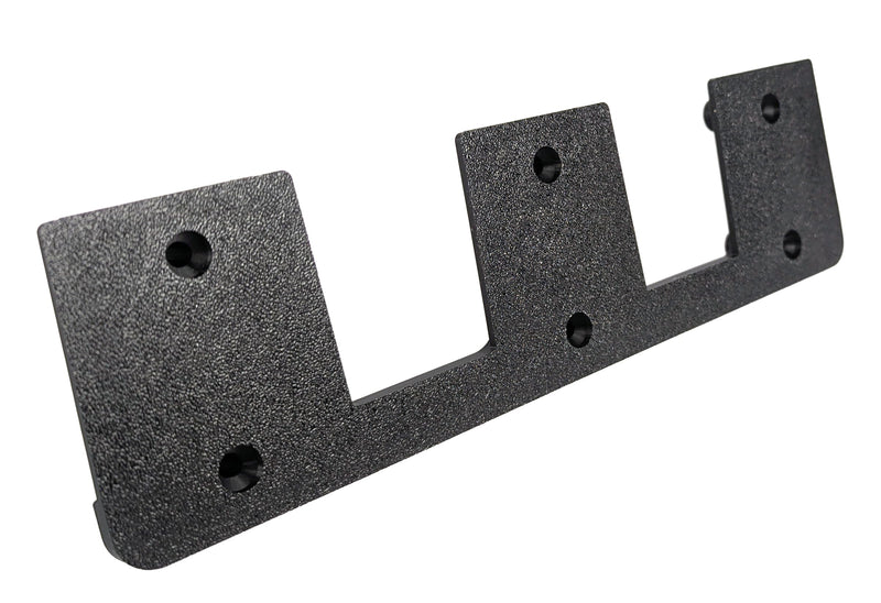 Wall Mount for 3 x Bosch 18 V Batteries Compatible with PBA Batteries from the Green Home & Garden Series - Black - Space Saving & Stable - Made in Germany | Xebtec (for 3 Batteries) für 3 Akkus