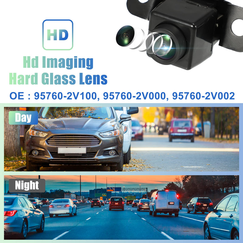 X AUTOHAUX Rear View Back Up Camera Rear Park Assist Reverse Camera 95760-2V100 for Hyundai Veloster Base 2012-2017