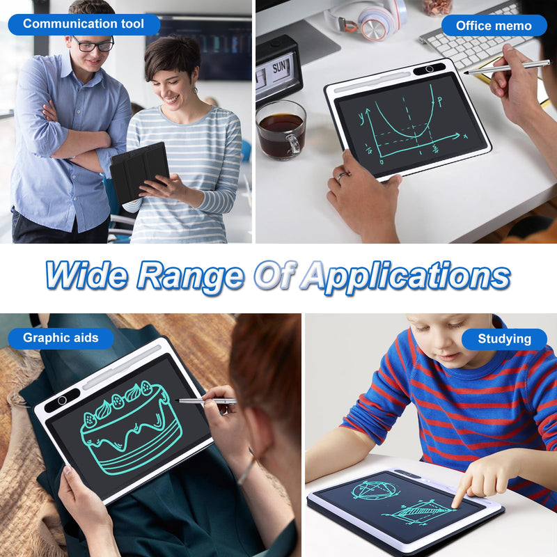 10 Inch LCD Writing Tablet Electronic Reusable Board with Cover for Adults | Digital Notebook Black Protective Case,Thick Sharp Writing Lines,Drafting Leaving Message,Christmas Birthday Gifts