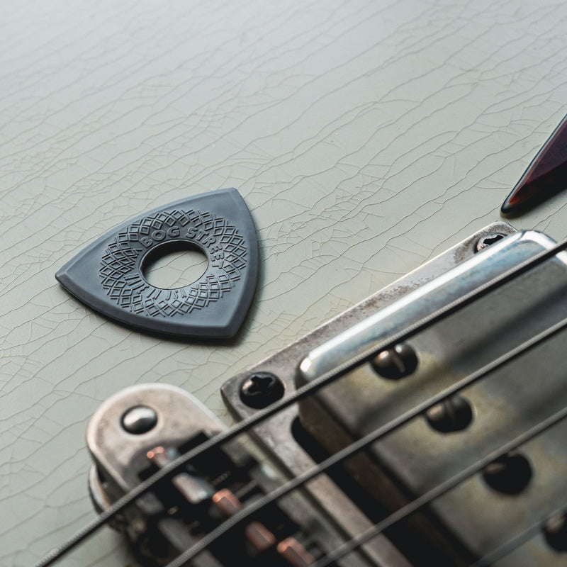 Bog Street BATTLE AXE Guitar Picks, Light, 3-Sided Ergonomic Thin Guitar Picks, Grey (6-Pack) 6-Pack