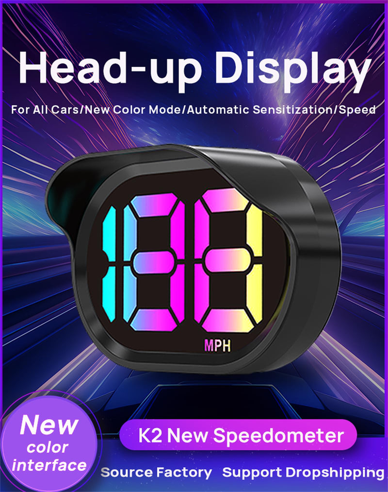 Digital Speedometer for Car,GPS Speedometer for Car,HUD Speedometer MPH,GPS Speedometer mph,USB Connect Plug and Play