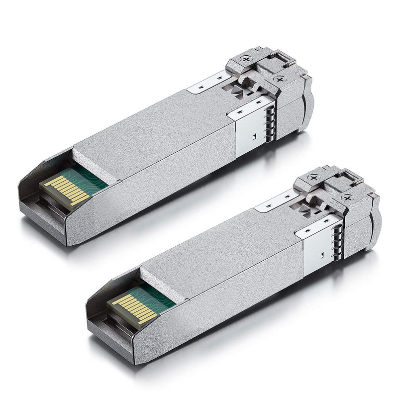 10Gtek a Pair of 10Gb SFP+ Bidi Transceiver, 10GBase-BIDI 1270nm/1330nm SMF, up to 20km, Compatible with Cisco SFP-10G-BXD-I/SFP-10G-BXU-I, Ubiquiti UniFi, Mikrotik, Netgear, Open Switch 10GBase-LR BIDI: 20km 2
