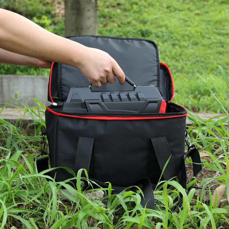 Carrying Case Bag for Outdoor Camping Travel, Compatible with Apowking HP500 Portable Power Station, Storage Case with Inner Pocket for Charging Cable and Accessories(HP500 NOT INCLUDED)