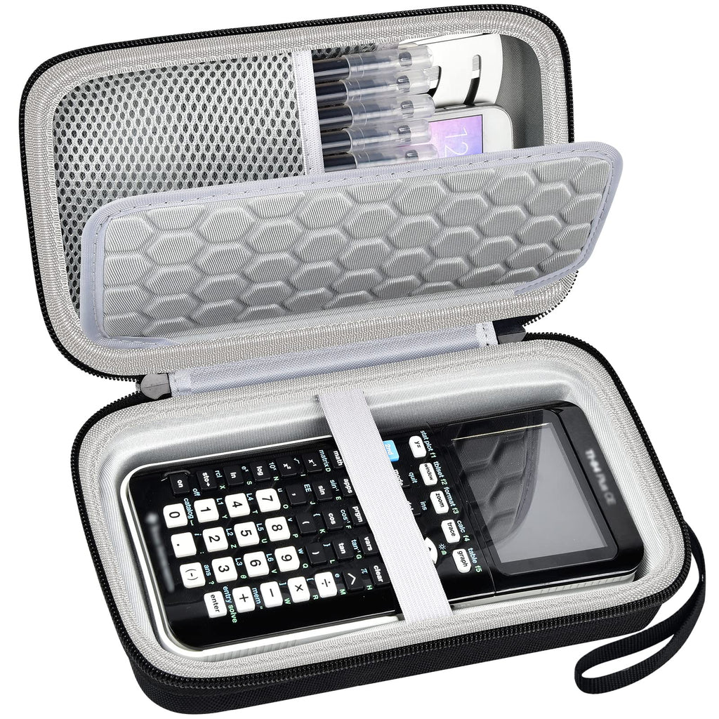 Case for Texas Instruments TI-84 Plus CE/for TI-Nspire CX II CAS Color Graphing Calculator, Travel Large Capacity for Pens, Cables and Accessories -Black (Box Only) for TI-Nspire CX Grey