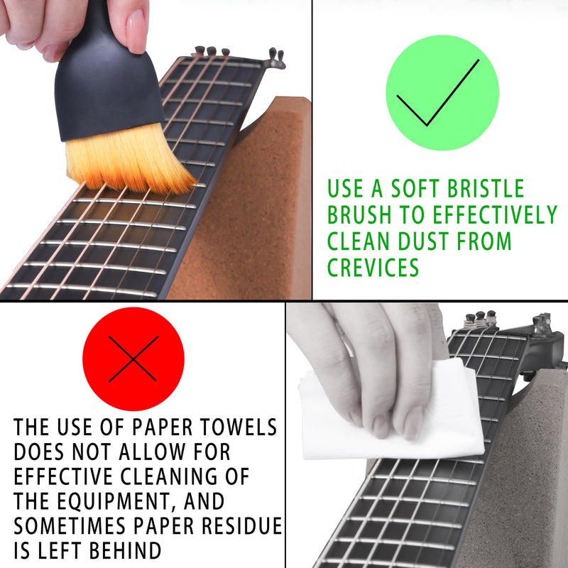 Guitar Cleaning Kit Including Guitar Work Mat,Guitar Neck Rest,Guitar String Winder and Cutter Tool for Acoustic Guitar Electric Guitar Ukulele Violins Bass Banjo, Gift for Musicians
