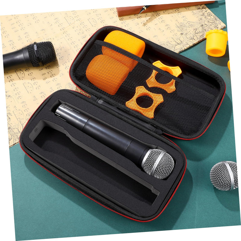 1Pcs Dual Mic Bag Carrying Travel Case Case Hard Pouch Storage Pouch for Travel (Pack of 2) 30x15cm (Pack of 2)