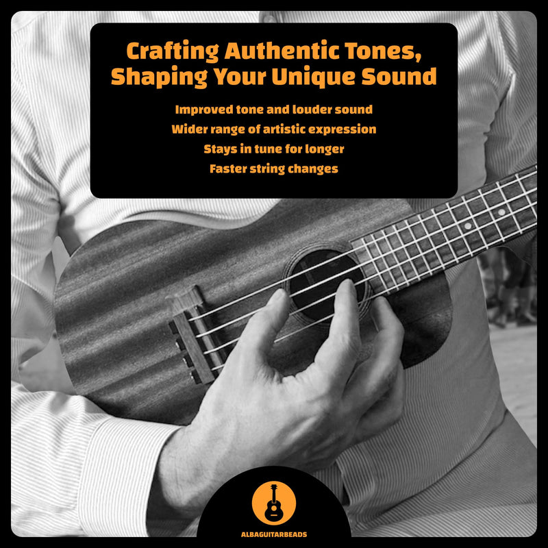 in Black gloss for Ukulele, for Nylon Ukulele Strings