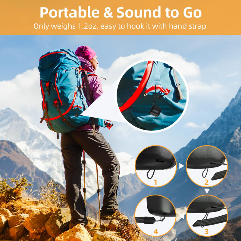 Mini Speaker for Crocs, Croc Bluetooth Speaker, Portable Speaker for Crocs Accessories, Speaker Charm for Crocs Sports Shoes Black