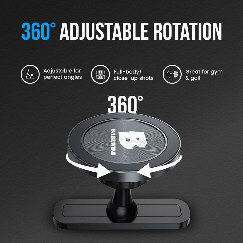 Magnetic Phone Holder for Gym with Dual-Sided N52 Super Magnets, Strong Magnetic Phone Mount for All Phones, Attaches to Metal Surfaces, Portable Gym Accessories for Men & Women, Secure Grip Magnet mount