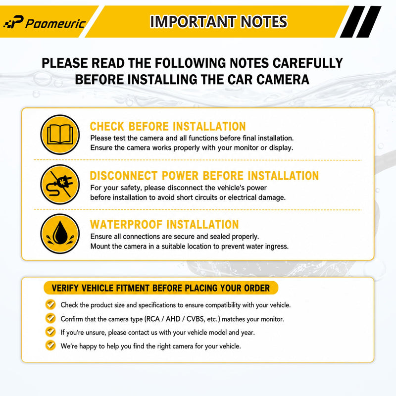 4672639AA Rear View Backup Camera for Chrysler Town and Country 2011-2016 | For Dodge Grand Caravan 2011-2020 Reverse Parking Assist Camera Replaces 56054157AA 56054157AD 56054157AE 56054157AF 1