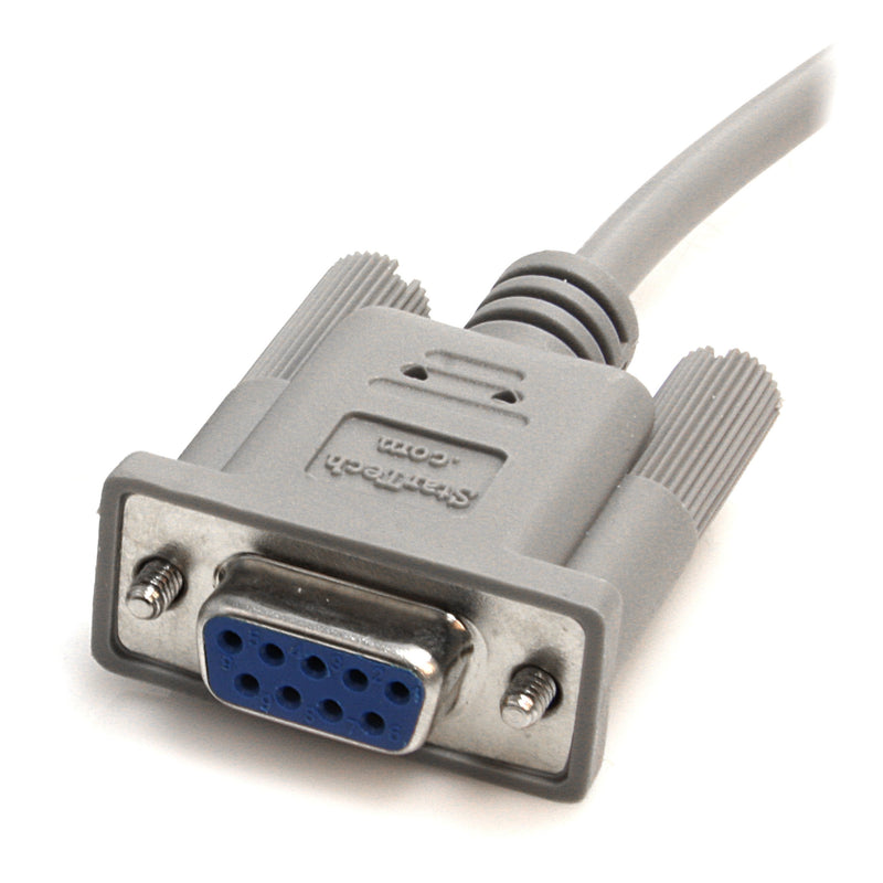 StarTech.com 10' RS232 Serial Null Modem Cable - Null modem cable - DB-9 (F) to DB-9 (F) - 10 ft (SCNM9FF) Female to Female