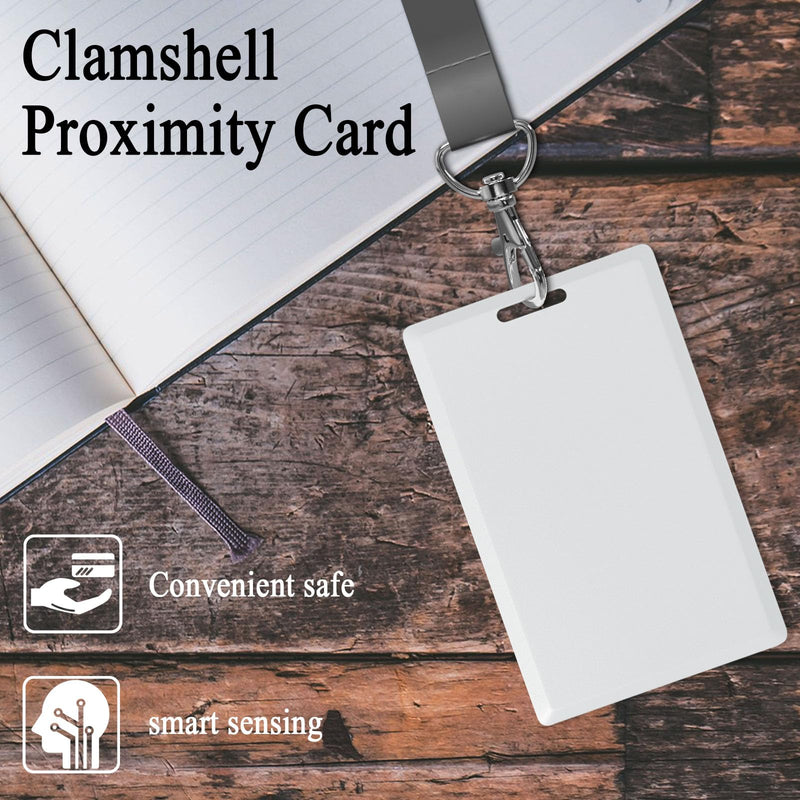 12 PCS T5577 Thick Smart Cards, Contactless 125khz RFID Rewritable Proximity Clamshell Weigand Prox Card, Compatible with 1386 1326 H10301 Format Readers and Keyless Entry Access Control Systems 12 PCS