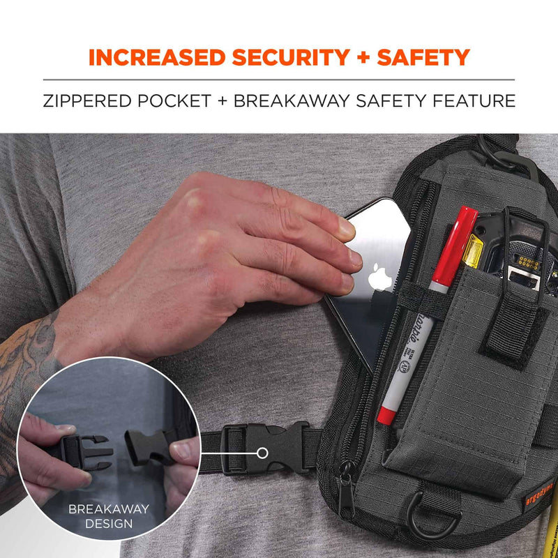 Ergodyne Squids 3145 Barcode Scanner Cross Body Chest Holster for Mobile Computers