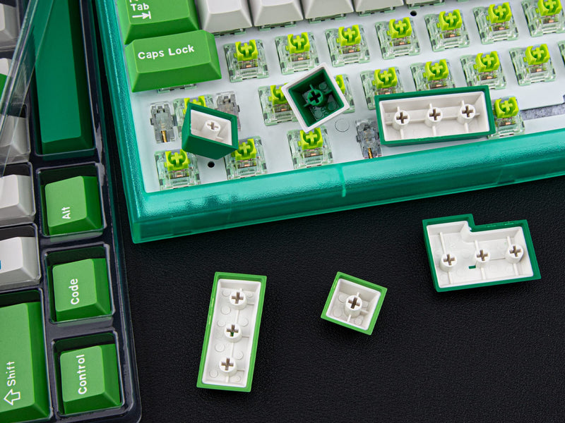 Custom Keycaps Cherry Profile 172 Keys Kit - ABS Double-Shot Keycap for ANSI & ISO Layout Mechanical Keyboards - Compatible with 60%, 65%, 75%, 80%, 100% Keyboards (Typewriter)