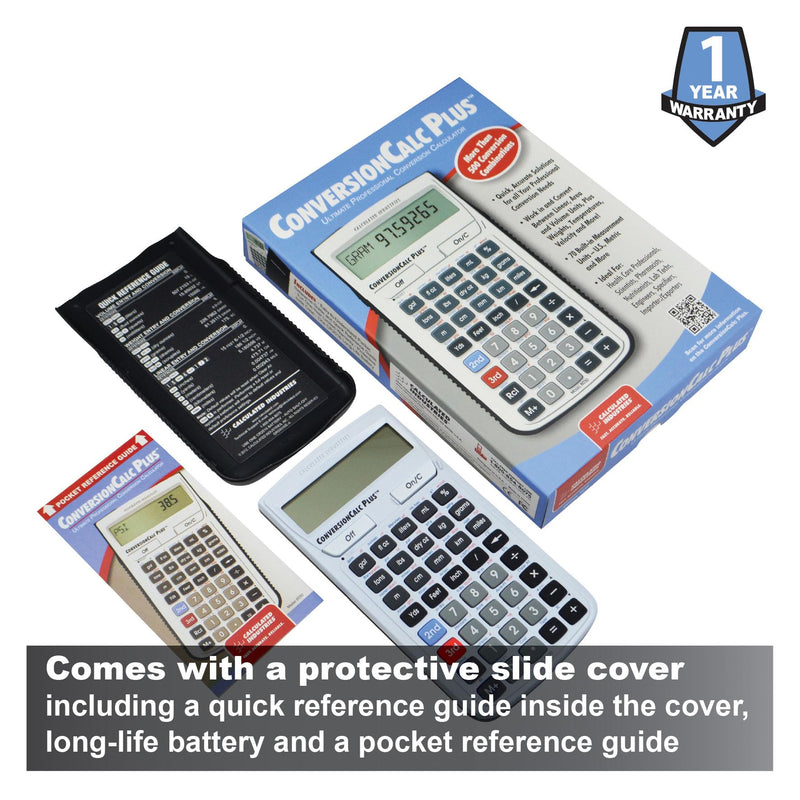 Calculated Industries 8030 ConversionCalc Plus Conversion Calculator | 70+ Units, 500+ Professional Conversion Combinations