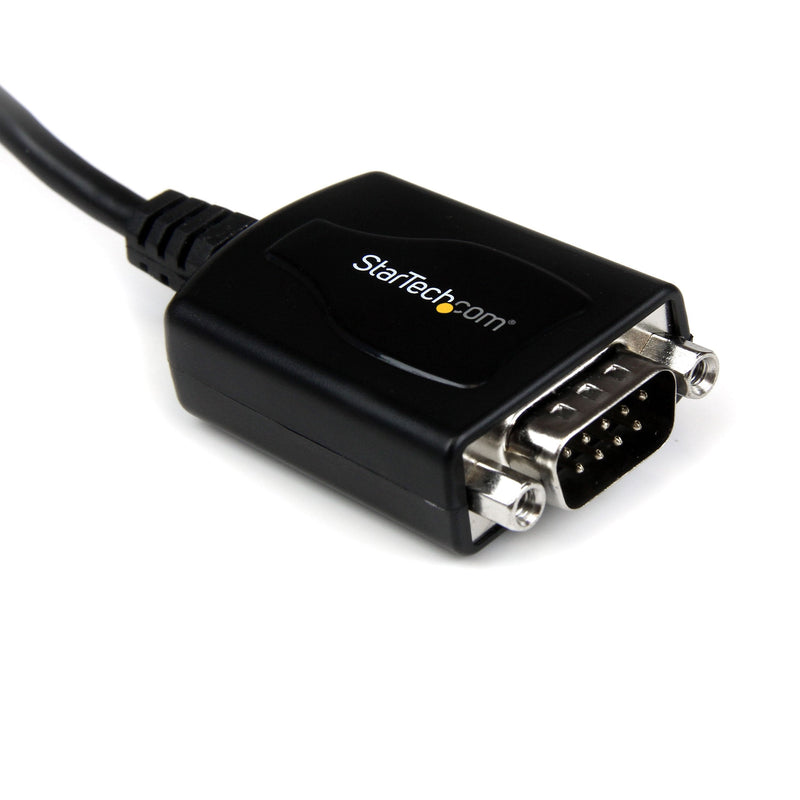 StarTech.com USB to Serial Adapter - 1 Port - COM Port Retention - Texas Instruments TIUSB3410 - USB to RS232 Adapter Cable (ICUSB2321X),Black