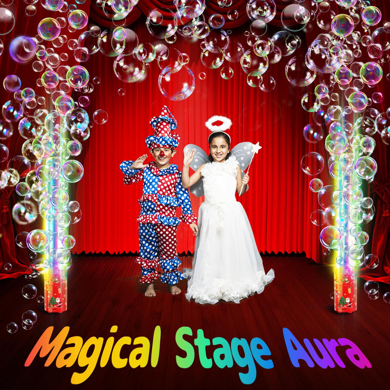 Fireworks Bubble Machine with Lights for Party (13 Holes), Firework Bubble Machine, Kids Bubble Machine with Closeable Sound, Party, Christmas, Chinese New Year 13 Holes