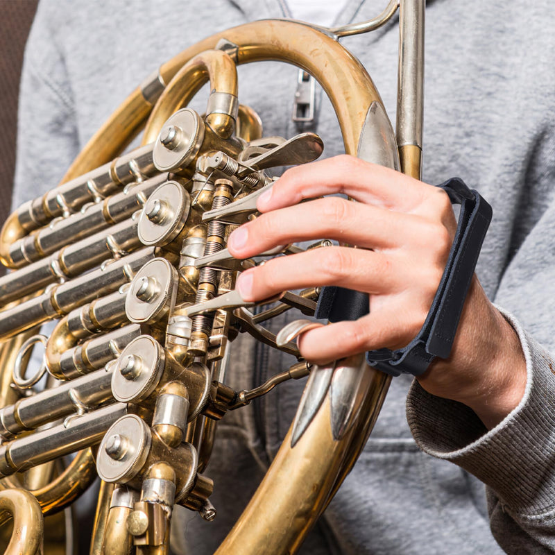 [AUSTRALIA] - Toyvian French Horn Hand Rest Wear Resistant Rest French Horn Hand Grip Non-Slip Adjustable Leather Hand Holding Strap Instrument Hand Pad, 51P0U4510R516O2 