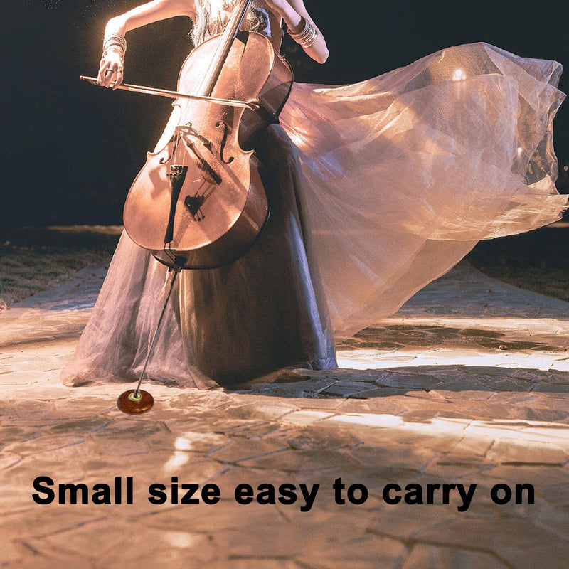 Cello Endpin Anchor Non-slip Stopper Rest Holder Stand Cello Antiskid Device Adjustable Strap with Thick Pad (Cello Bock brown) Cello Bock brown