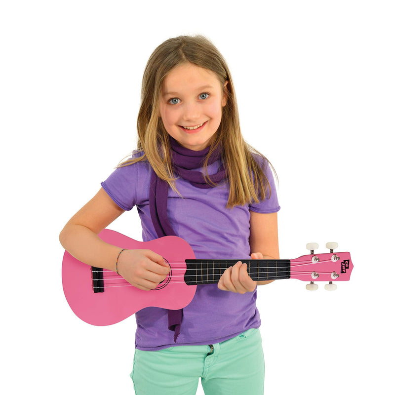 Soprano Ukulele 21"/53cm beginners, students kids guitar (Pink) Pink