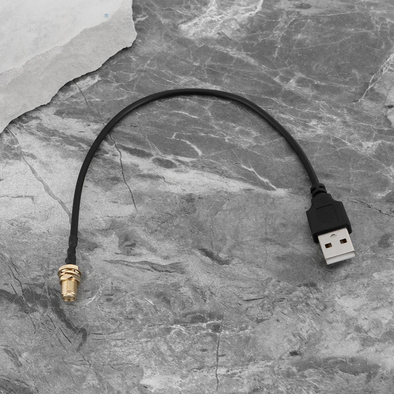 EMSea 2pcs SMA Male / Female to USB Coaxial Cable Connector RG174 Connector Adapter Length 20cm For Debugging Electronic Devices Signal Transmission Wireless Devices SMA-Stecker/-Buchse auf USB