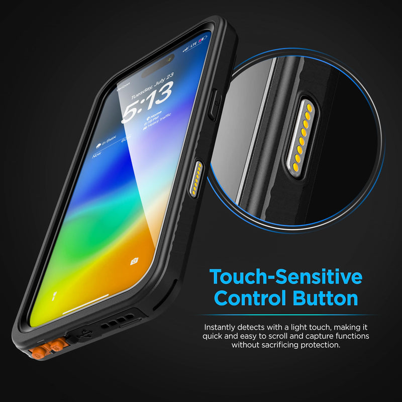 Encased for iPhone 16 Plus Waterproof Case with Belt Clip Holster [Military Grade] Shockproof, Full-Body Phone Cover with Built-in Screen Protector (Compatible with MagSafe)