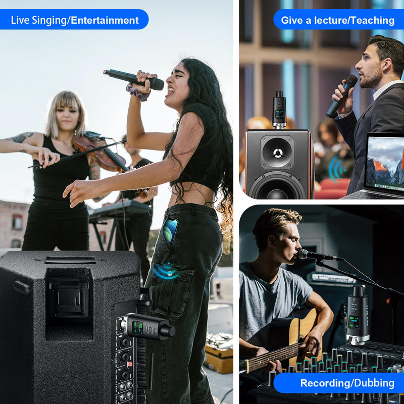 Aokeo AK-M1 XLR Bluetooth Receiver-High-Fidelity Wireless Audio Adapter,100ft Stable Connection,Stereo for Speakers,Mixers,DJ Equipment,Weddings,Parties Receiver x1