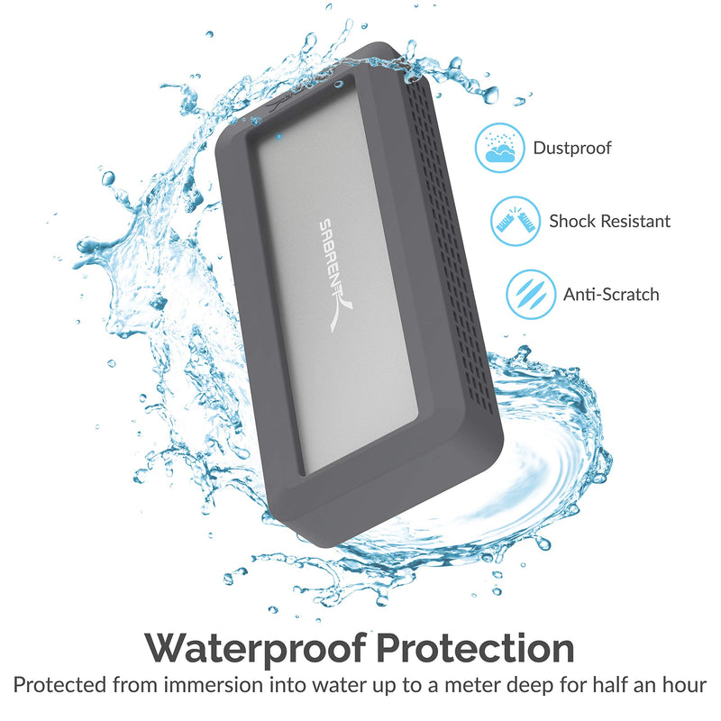 SABRENT USB 3.2 Rugged Waterproof Enclosure [IP67] for M.2 NVMe SSDs (EC-WPNE)
