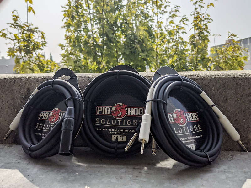 Pig Hog PX4T6 XLR Male to 1/4" TRS Instrument Cable, 6 Feet 6 ft