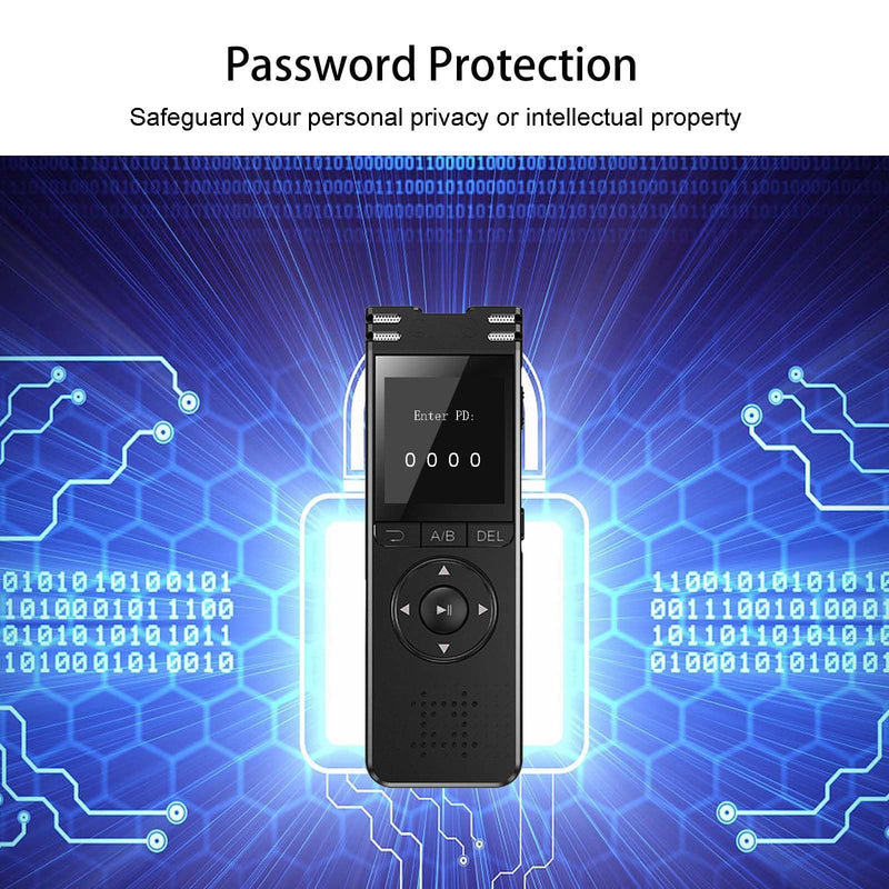 [AUSTRALIA] - 128GB Digital Voice Recorder with Playback Upgraded Voice Activated Recording with Premium Noise Reduction Dictaphone Device Perfect for Lectures Meetings Interviews 