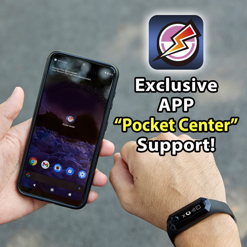 Brook Pocket Auto Catch Reviver Plus - Splendid Evolution, Auto Spin and Catching Pocket Monsters, IP67 Wristband Bracelet Accessory, Reminder for Disconnection, Battery Capacity Display