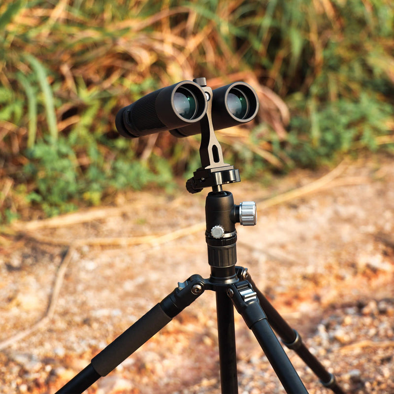 Aluminum Binocular Tripod Adapter, Arca-Swiss Adapter for Binoculars with 1/4" -20 Thread