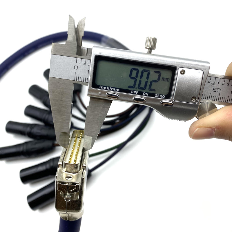 6.56ft DB25 to XLR Female Snake Cable, DB25 Male to 8 Channel XLR 3Pin Female Balanced Snake Cable D-Sub SnakeCable Patch Bay Interface Modular Wire 2Meter 6.56ft