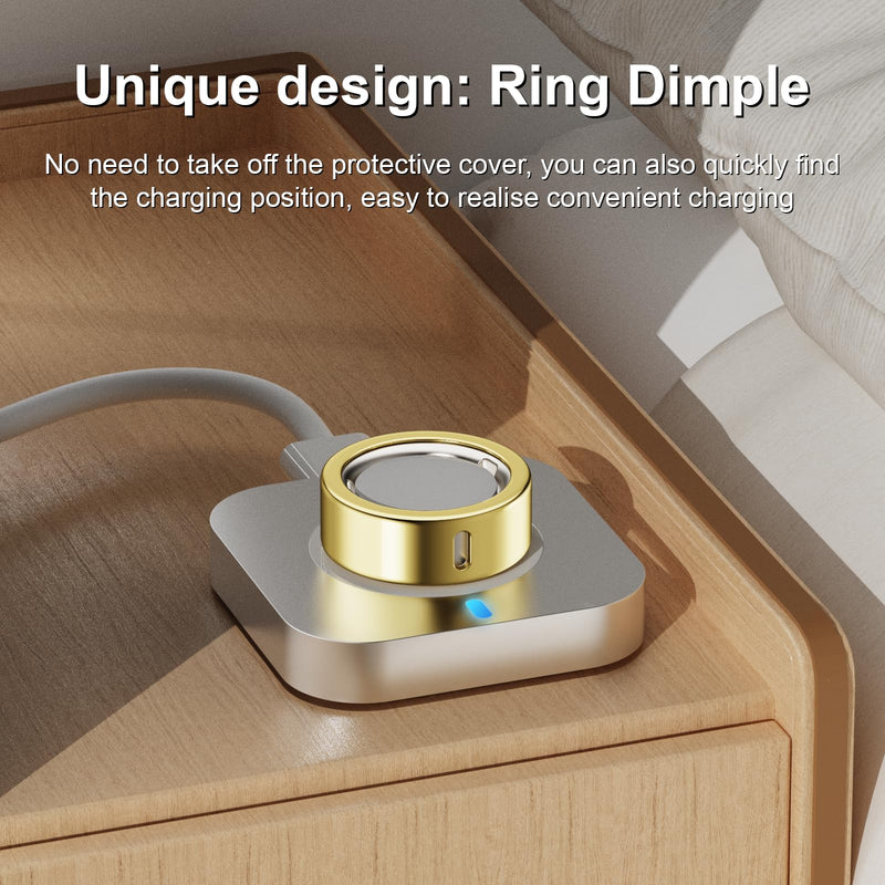 5 Pack Covers + Charger Compatible with Oura Ring Gen 4 Size 6, Scratch-Resistant Protective Case and Fast Charging for Aura Ring 4 Accessories (Not for Oura Ring 4 Ceramic)