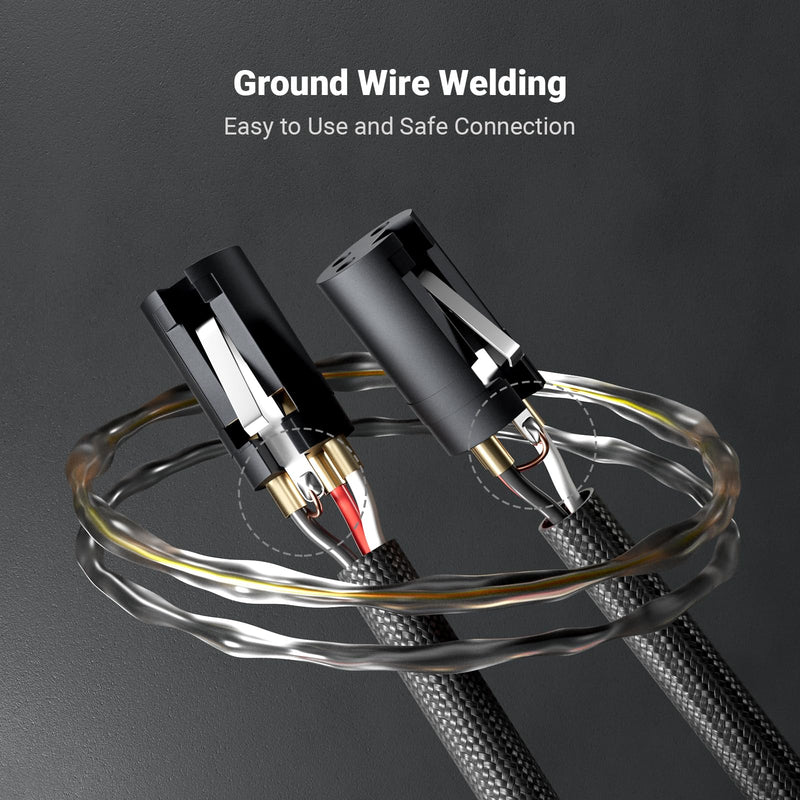 Fosi Audio XLR Cable 4ft, 2 Pack Cables for ZA3 ZD3 Amplifier DAC Preamp Microphone