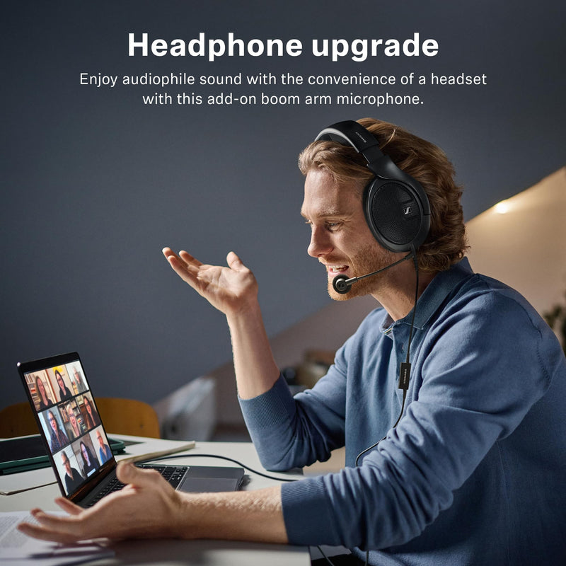 Sennheiser HD 500 BAM, Plug-in Boom Arm Mic for Gaming, Volume Controls