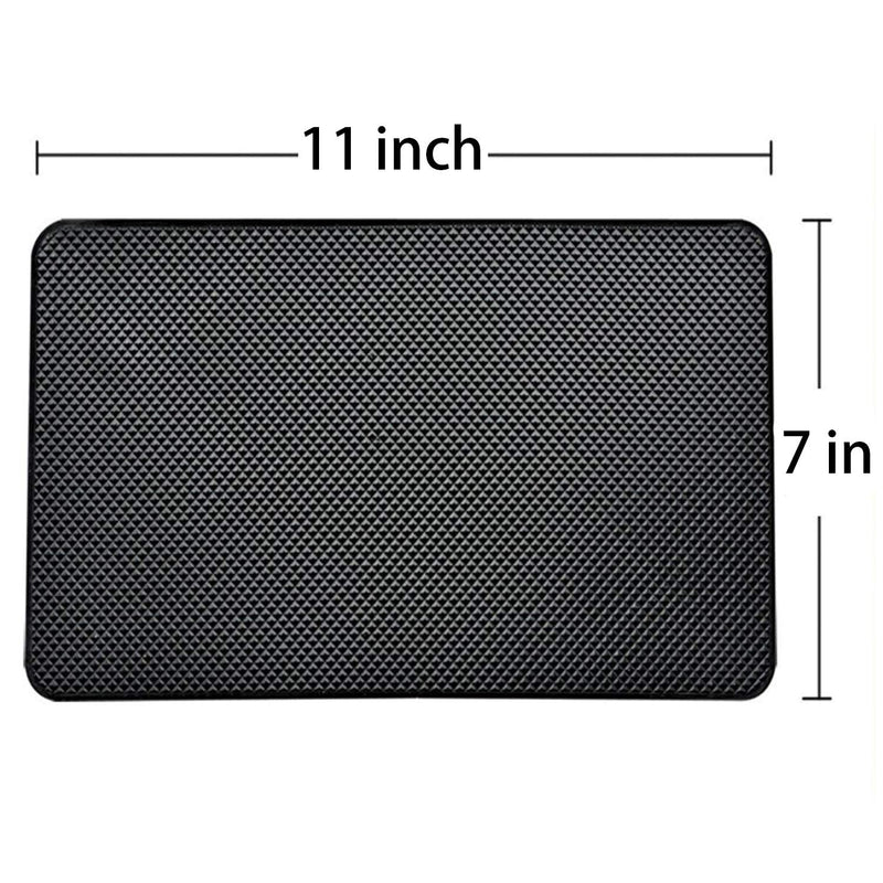 11 x 7 Inch Car Dashboard Anti Slide Mats Adhesive Pads for Cell Phone, Electronic Devices, Keys, Sunglasses, etc, 1 Pcs