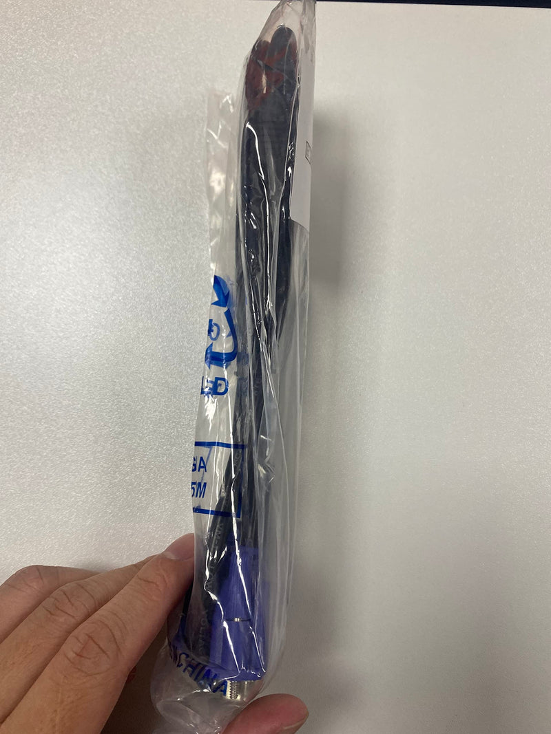 [AUSTRALIA] - ENUODA Blue VGA Cable 15 Pin Male to Male Plug Computer Monitor Cable Wire Cord，4.9 Feet 1.5m 