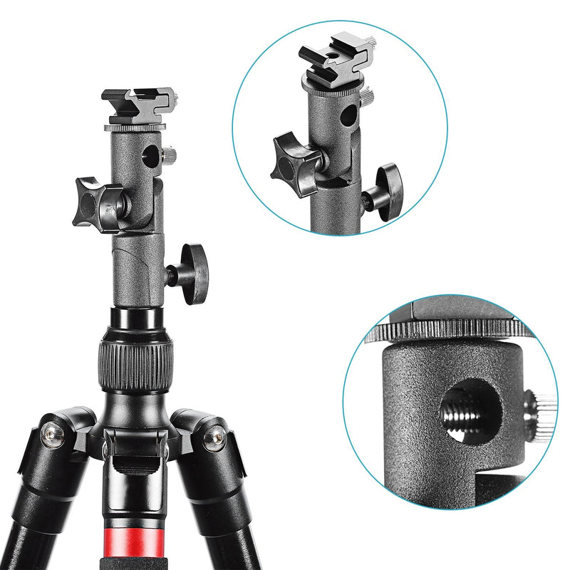 [AUSTRALIA] - Neewer Professional Universal E Type Camera Flash Speedlite Mount Swivel Light Stand Bracket with Umbrella Holder for Canon Nikon Pentax Olympus and Other Flashes, Studio Light, LED Light(2 Pack) 