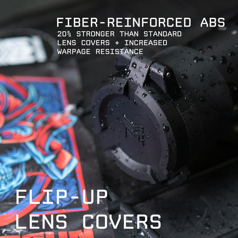 [AUSTRALIA] - Monstrum Pro Series Flip-Up Scope Lens Covers Eyepiece | 37-42 mm diameter 